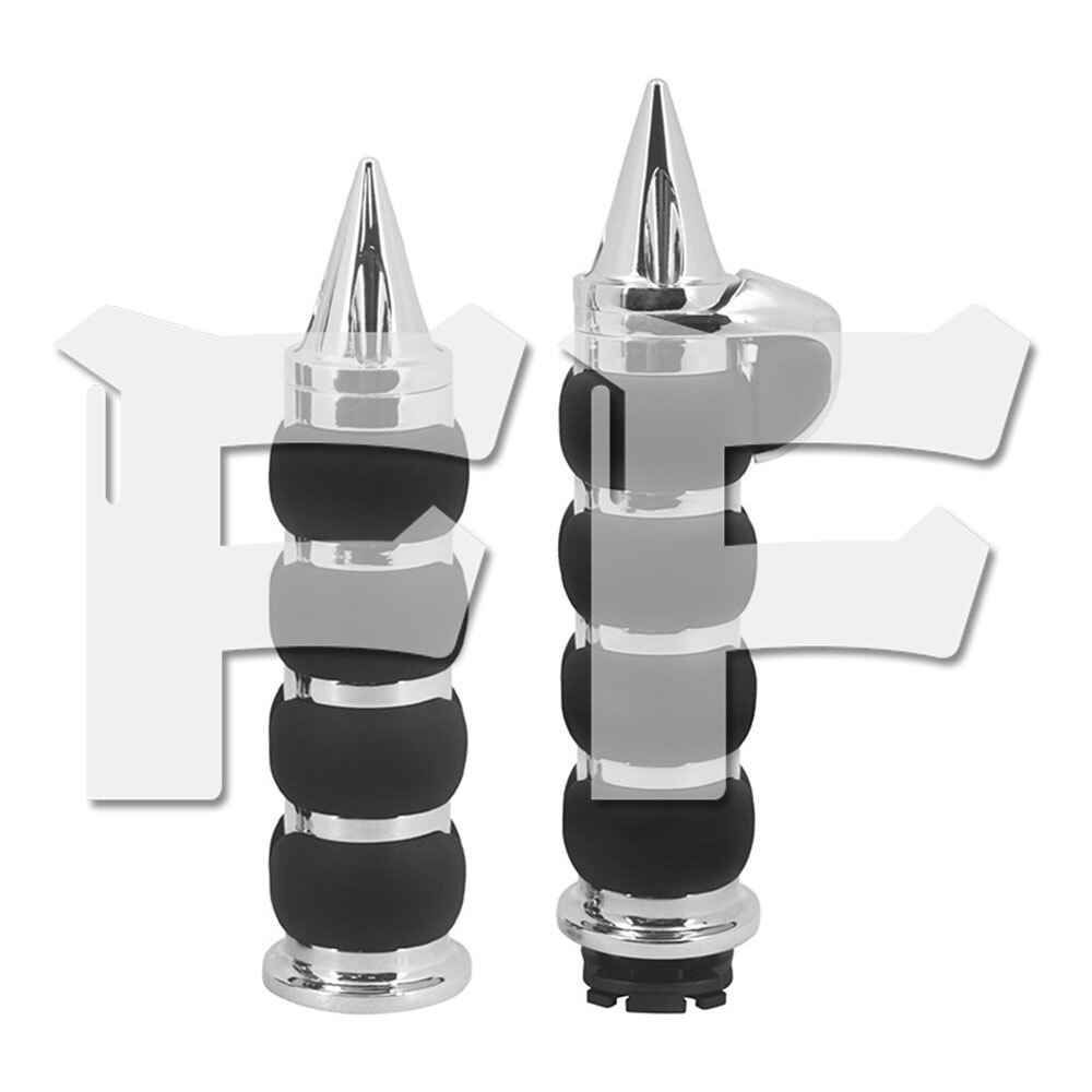 送料無料● 25mm 1インチ クロームメッキ ハンドグリップ ハーレー チョッパー ボバー カフェレーサー ほとんどのバイクに適合!!拍卖