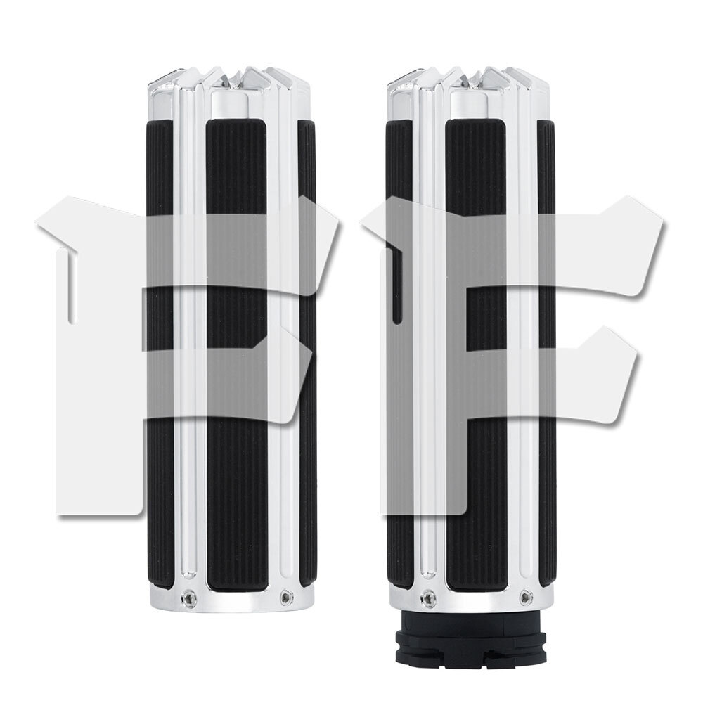 送料無料● 25mm 1インチ ハンドグリップ ハーレー チョッパー ボバー カフェレーサー ほとんどのバイクに適合!! パーツ拍卖