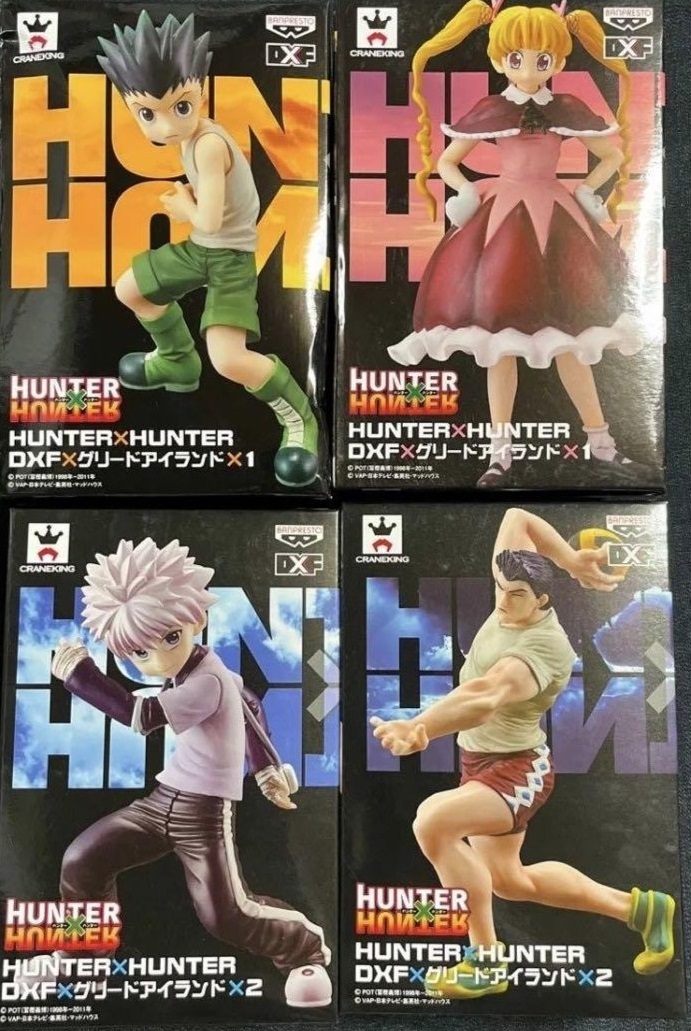 HUNTER×HUNTER(ハンターハンター) DXF×グリードアイランド×1&2 全4種セット(ゴン,ビスケット、キルア、レイザー)拍卖