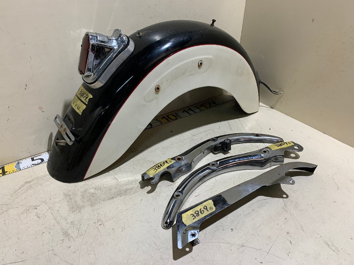HONDA ホンダ シャドウ750 RC44 リアフェンダー リア リヤ フェンダー ステー テールランプ チェーンカバー 4点 セット販売 バイクパーツ拍卖