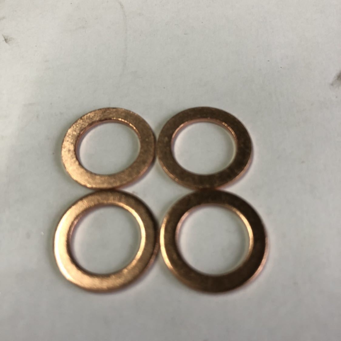 ブレーキワッシャー 胴ワッシャー クラッシュワッシャー ドレン ブレーキホース交換時の必需品 M10バンジョーボルト 4枚セット拍卖