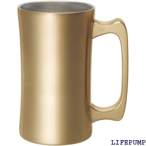 ドウシシャ Doshisha ジョッキ ゴールド 約φ 6cm 飲みごろジョッキ600GD DSSJ-600GD 17810拍卖