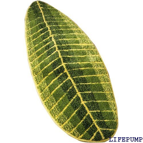 北欧風 葉柄 玄関マット バスマット 足拭きマットふわ *60cm 45*75cm 葉柄グリーン 40*60cm 18787拍卖