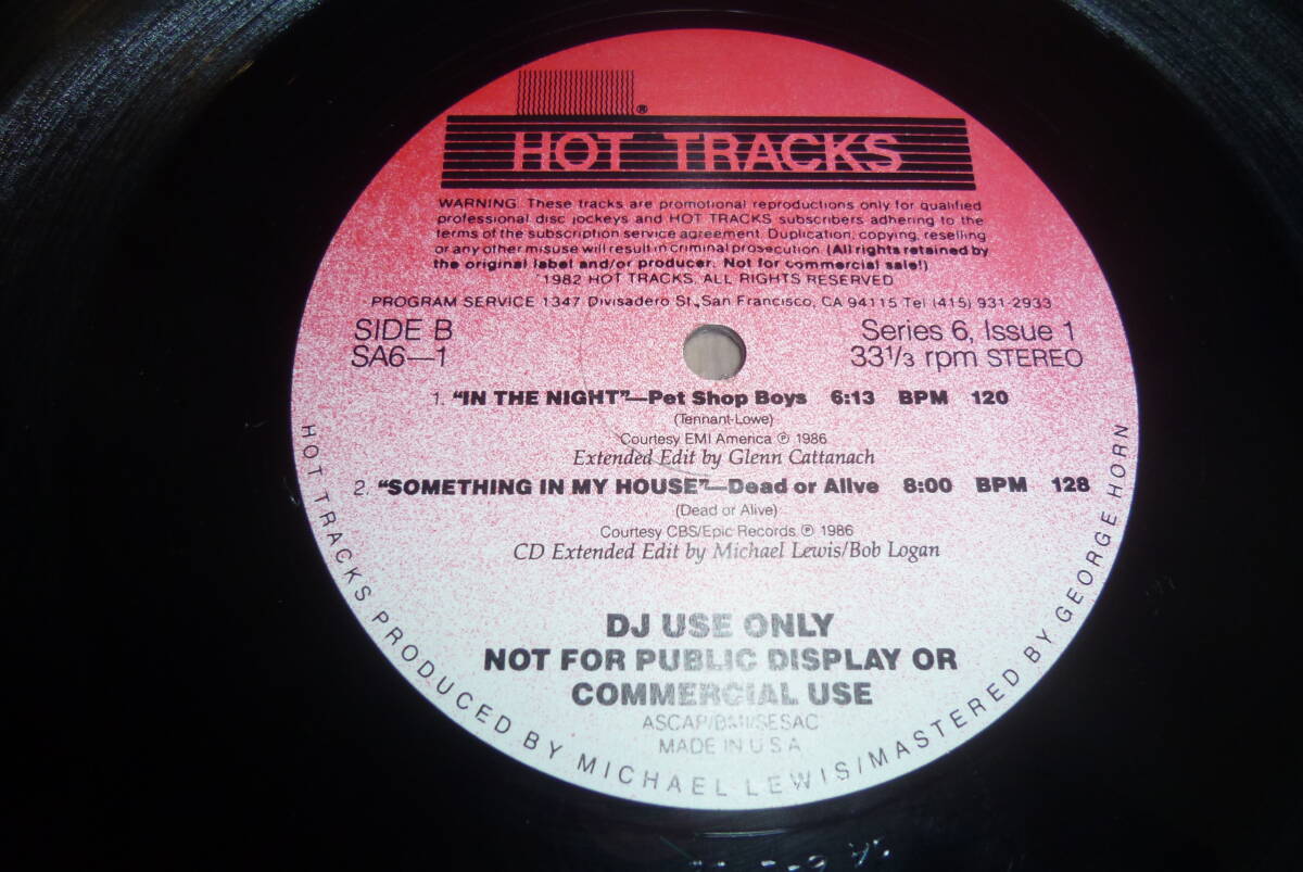 HOT TRACKS 1枚 )) 12” SOMETHING IN MY HOUSEなど拍卖