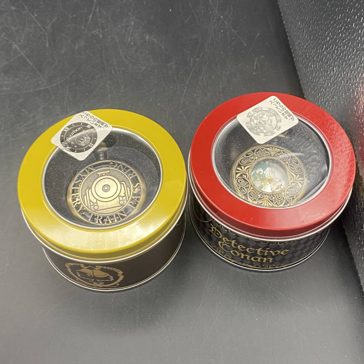 250424AB【注目】名探偵コナン プレミアム懐中時計 漆黒の特急 ミステリートレイン 2020 2個セット拍卖