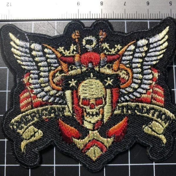 アイロンワッペン★スカル★ウイング★エドハーディではありません拍卖