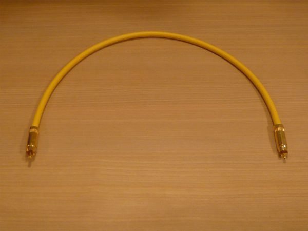 ★ 即決 カナレ L-5C2VS デジタル同軸RCAケーブル 30cm金メッキ 黄 S/PDIF コアキシャルケーブル 75Ω ★拍卖