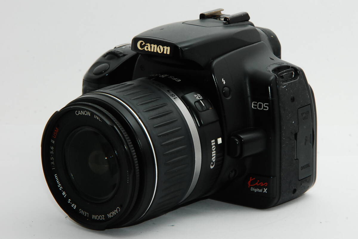【外観特上級】CANON Kiss Digital X / EFS 18-55 3.5-5.6 Ⅱ USM #s19217拍卖