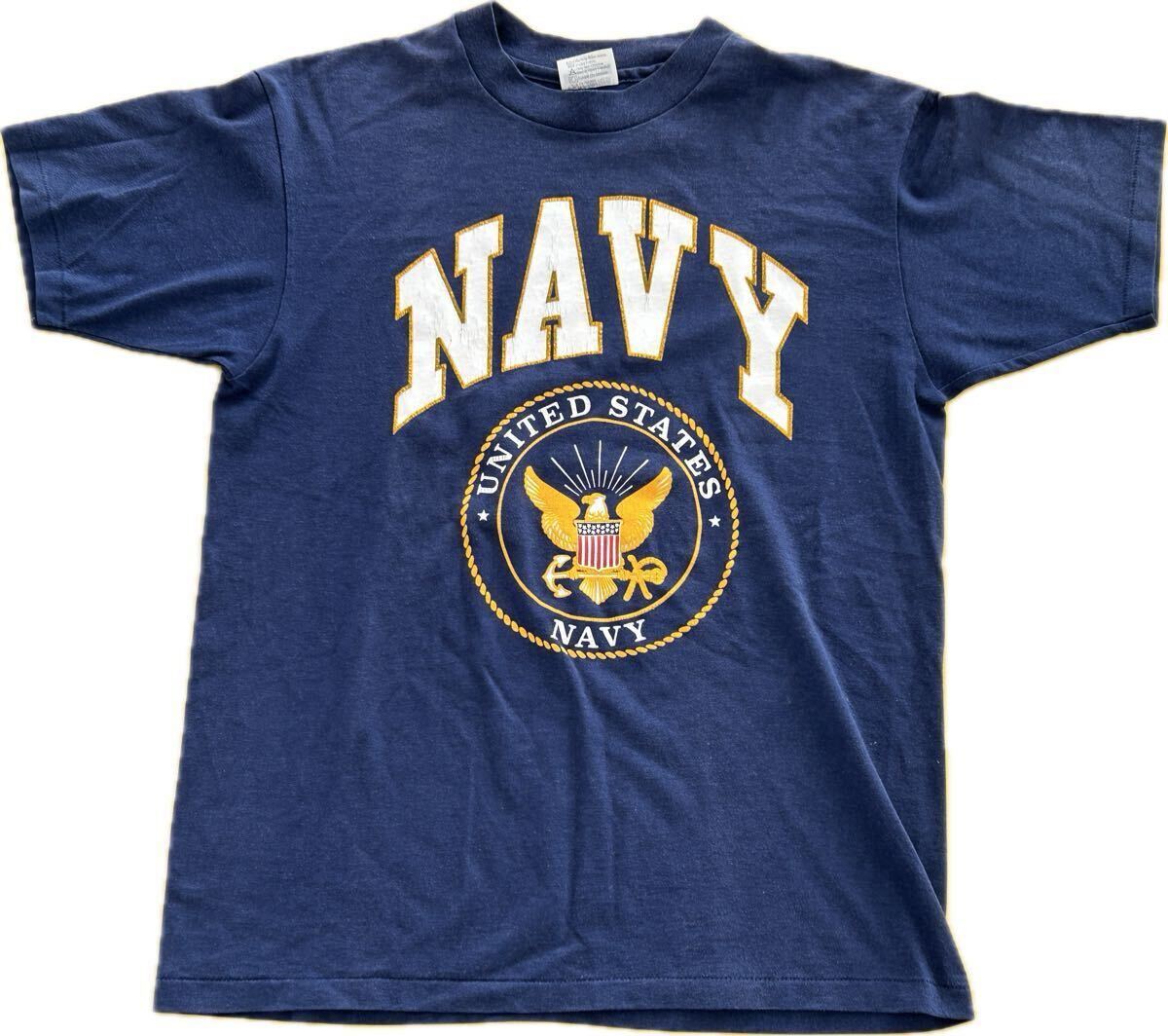 80s USA製 US NAVY T-Shirt ネイビー ビンテージTシャツ VTG Vintage Military ミリタリー 拍卖