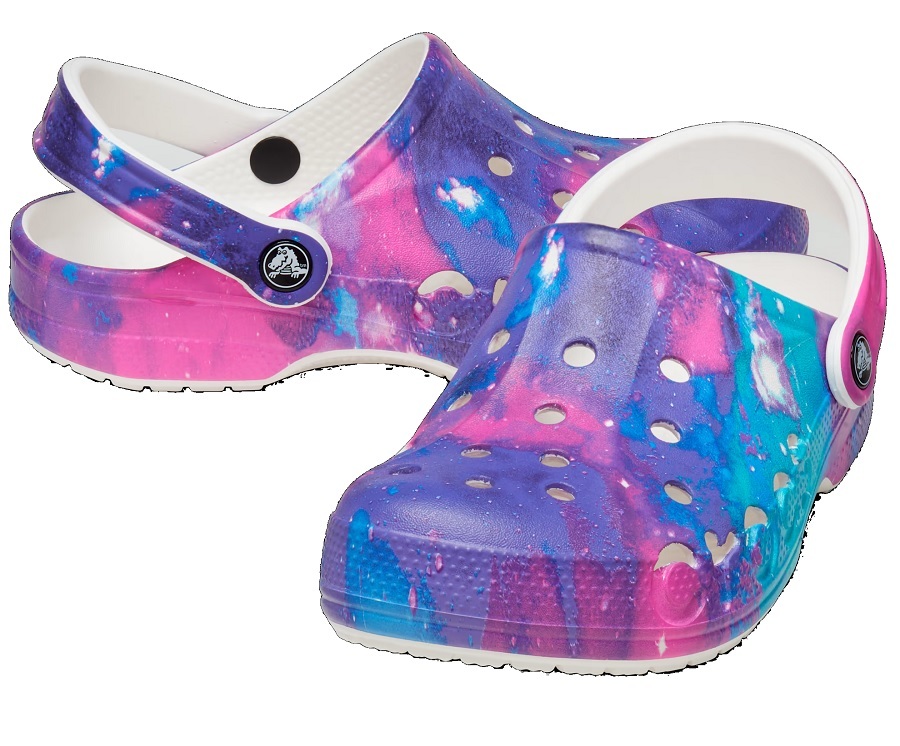 27cm クロックス バヤ シーズナル プリンテッド クロッグ BAYA SEASONAL PRINTED CLOG White Multi ホワイト マルチ ブルー ピンク系 M9W11拍卖