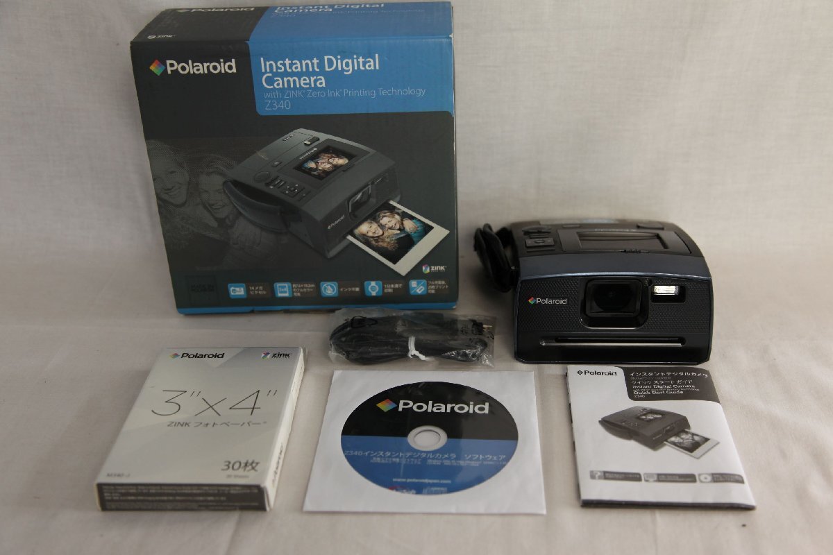 Polaroid ポラロイド インスタントカメラ デジタル Z340E ★0403拍卖