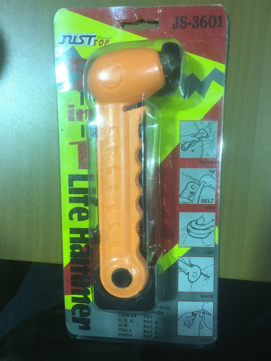 五徳ハンマー 5徳ハンマー 災害用ハンマー 緊急時用ハンマー 車載ハンマー 台湾製 未使用 ★0042 A-4拍卖