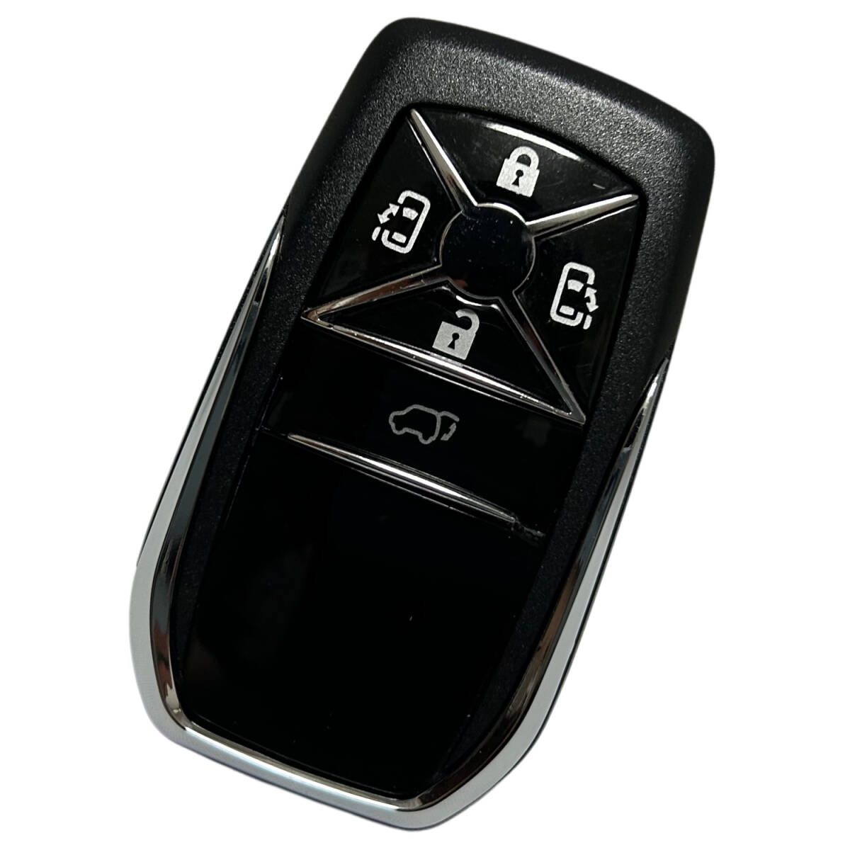 スマートキーケース キーカバー トヨタ アルファード ヴェルファイア エスティマ ノア ヴォクシー 汎用 5ボタン シルバー拍卖