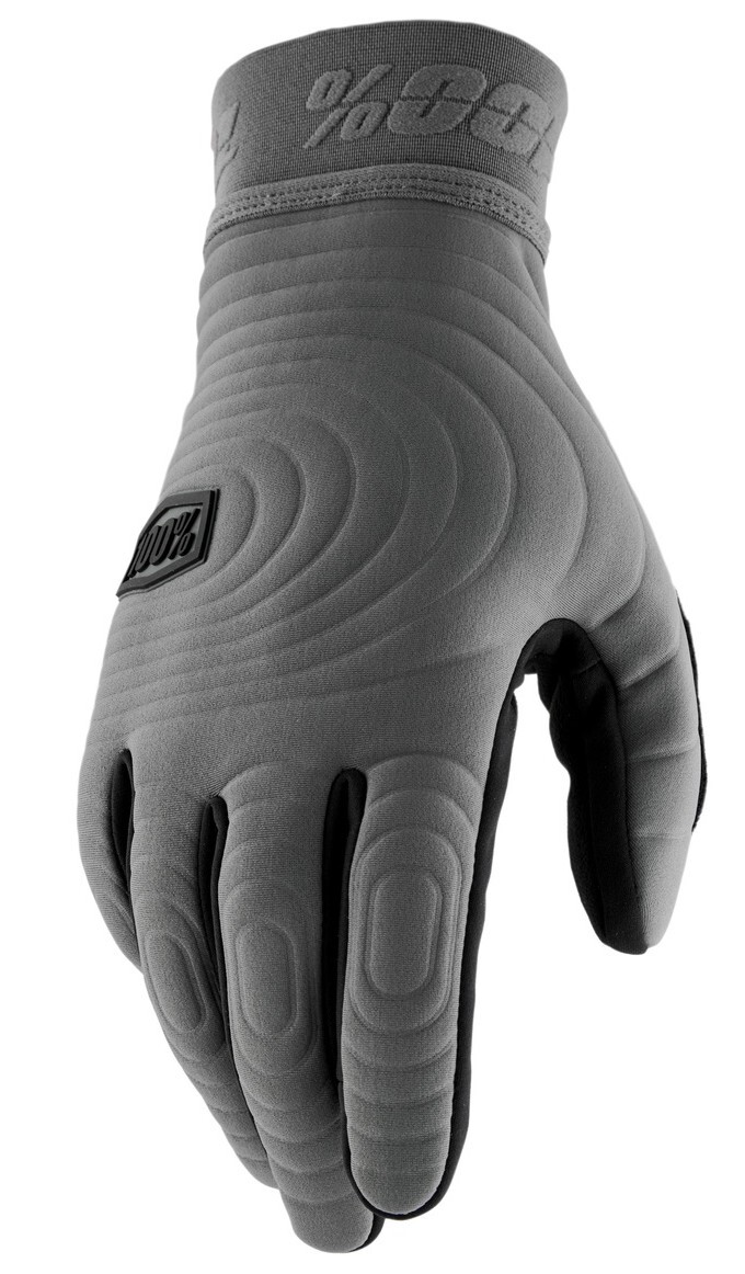 XLサイズ MX冬用グローブ 100% BRISKER XTREME グローブ チャコール モトクロス 正規輸入品 WESTWOODMX拍卖