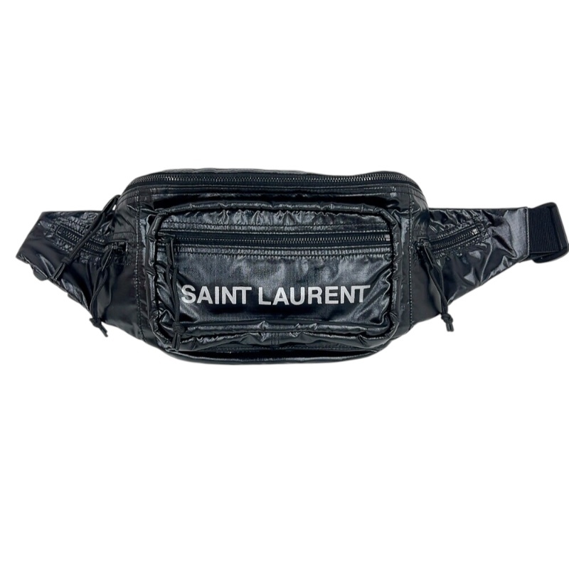 サンローラン SAINT LAURENT ヌックスクロスボディ ウエストバッグ 581375 ブラック ナイロン ボディバッグ ユニセックス 中古拍卖