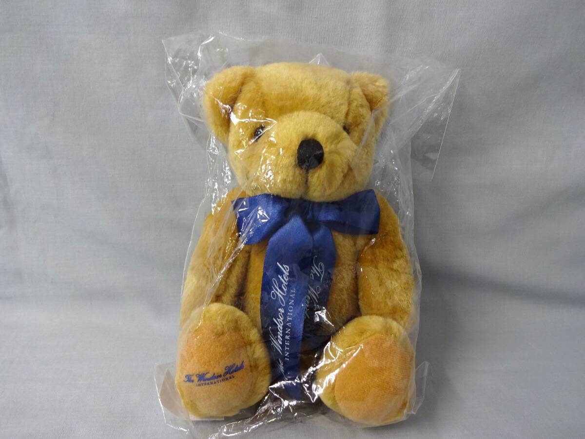 【未開封】ザ・ウインザーホテル洞爺 テディベア リボン付き 高さ:約18.5cm ぬいぐるみ クマ ウィンザー インターナショナル 北海道拍卖