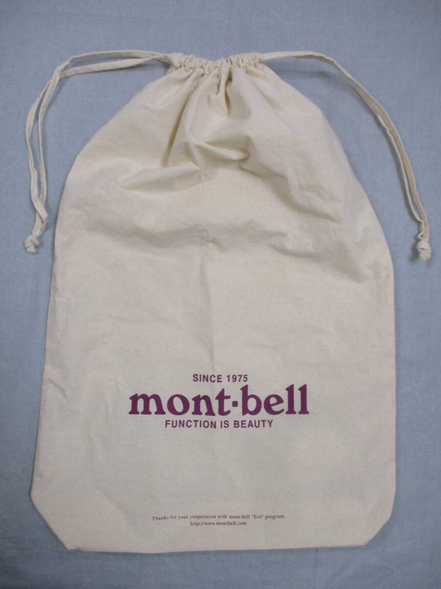 モンベル 巾着袋 生成風 mont-bell 縦57cm 横38cm マチ10cm K-1709拍卖
