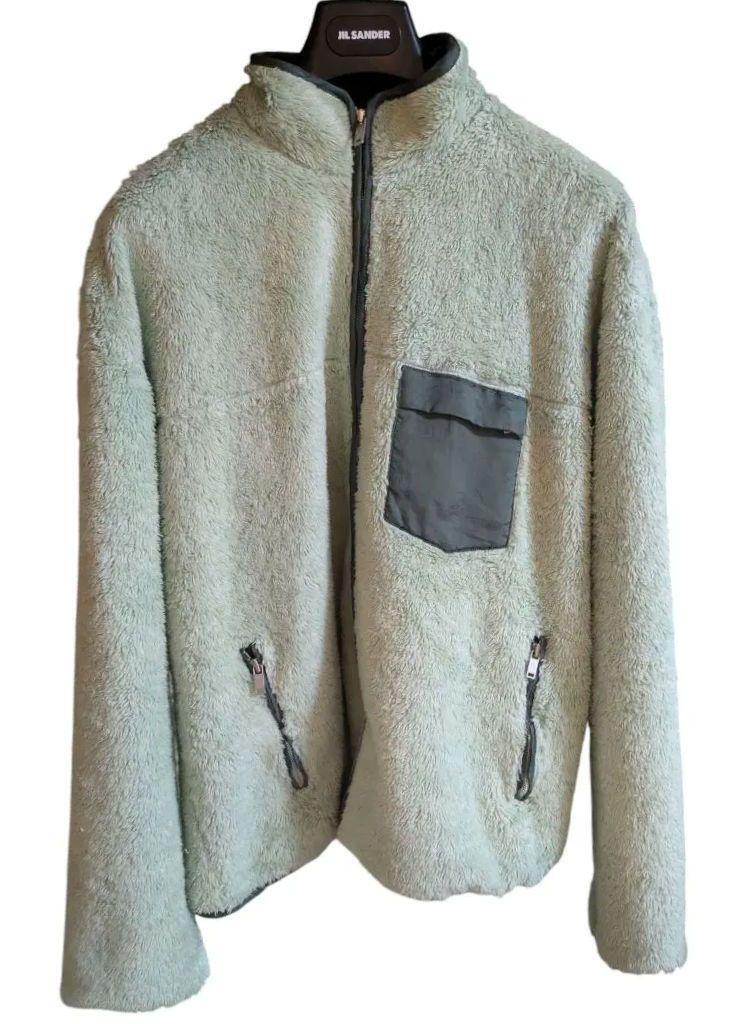 JIL SANDER ミントグリーン フリースジャケット ボアジャケット ジルサンダー メンズ Mサイズ 拍卖