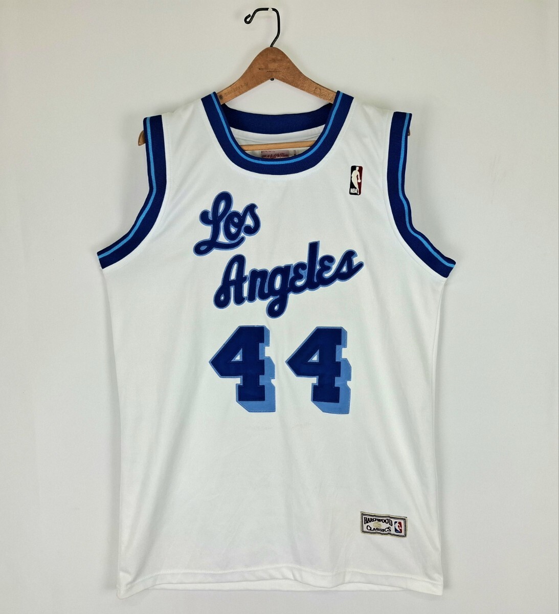 美品 Mitchell&Ness LosAngels LAKERS #44 JERRY WEST ユニフォーム 50 XXL 2XL 3XL NBA レイカース ゲームシャツ拍卖