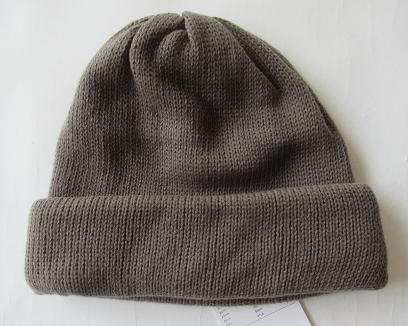 2025ss COMESANDGOES DEGREE OF FREEDOM KNIT チャコール お洒落なコットンニットキャップです/カムズアンドゴーズ拍卖