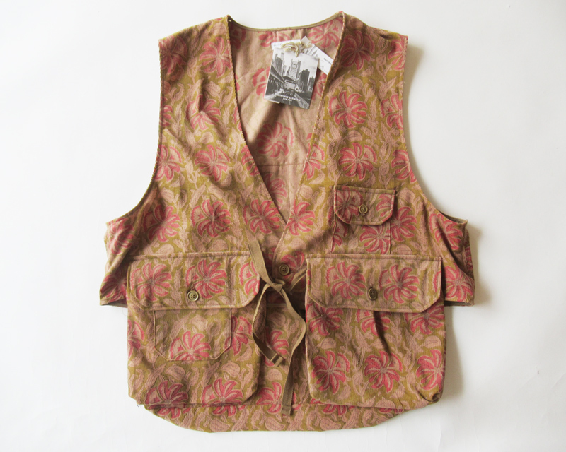 2025SS ENGINEERED GARMENTS Fowl Vest - Floral Printed Corduroy サイズS ベスト/ エンジニアドガーメンツ拍卖