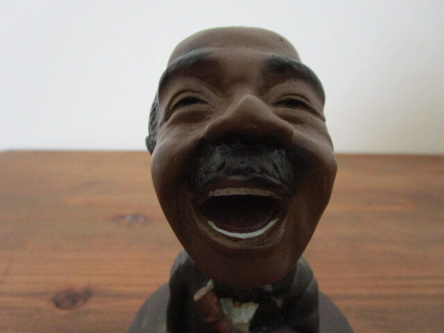 JAZZ シンガー 置物 黒人 SOUL ソウル Blues ブルース 人形 オブジェ アンティーク インテリア拍卖