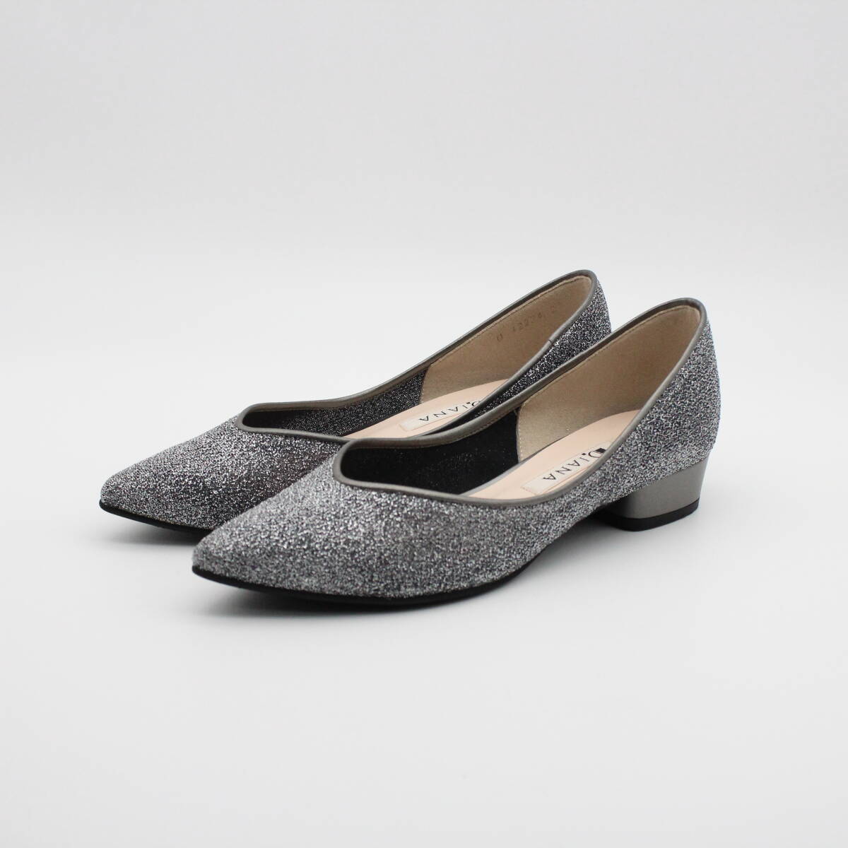 29■DIANA ダイアナ チュールグリッターパンプス(22cm)美品拍卖