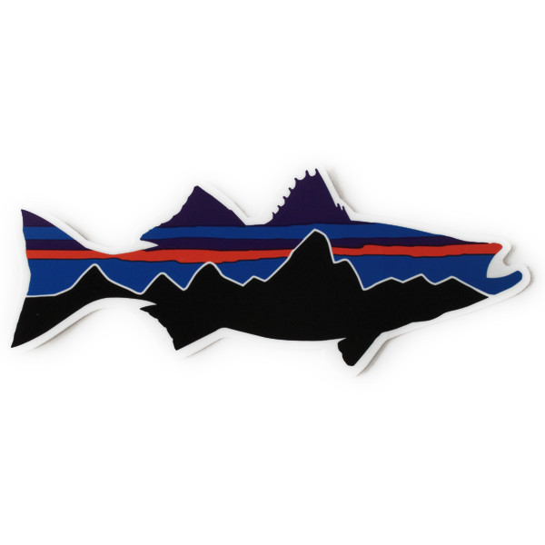 訳あり パタゴニア ステッカー フィッツロイ ストライパー PATAGONIA FITZROY シーバス スズキ 釣 魚 デコ フィッシュ シール デカール拍卖