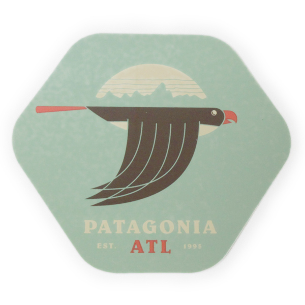 訳有 パタゴニア アトランタ 20周年記念 ステッカー Patagonia Atlanta's 20th Anniversary 海外 店舗 アメリカ USA 限定 シール 非売品拍卖