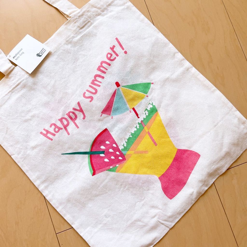 ★新品★フライングタイガーFlying Tigerエコバッグ★トートバッグ★ショップ袋ショッパー★Hawaiiハワイ夏カクテル★トロピカル★アロハ拍卖