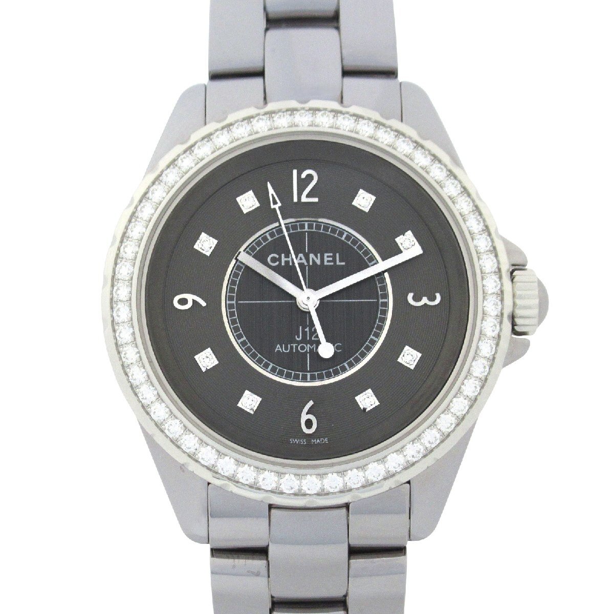 シャネル J12 クロマティック ベゼルダイヤ ブランドオフ CHANEL その他 腕時計 チタンセラミック 中古 メンズ拍卖