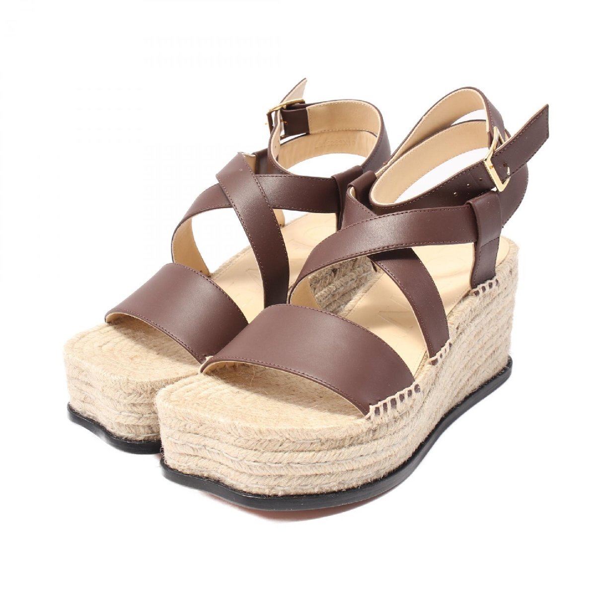 ロエベ ペタル エスパドリーユ ブランドオフ LOEWE レザー サンダル レザー レディース拍卖