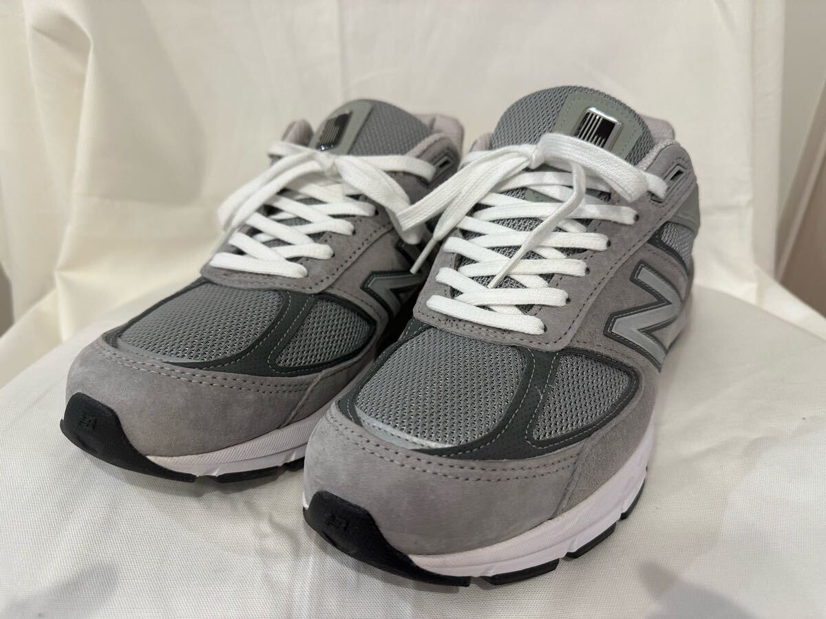 New Balance M990GL5 US9.5D 27.5cmグレー ニューバランス 正規品 USA製 M990V5拍卖