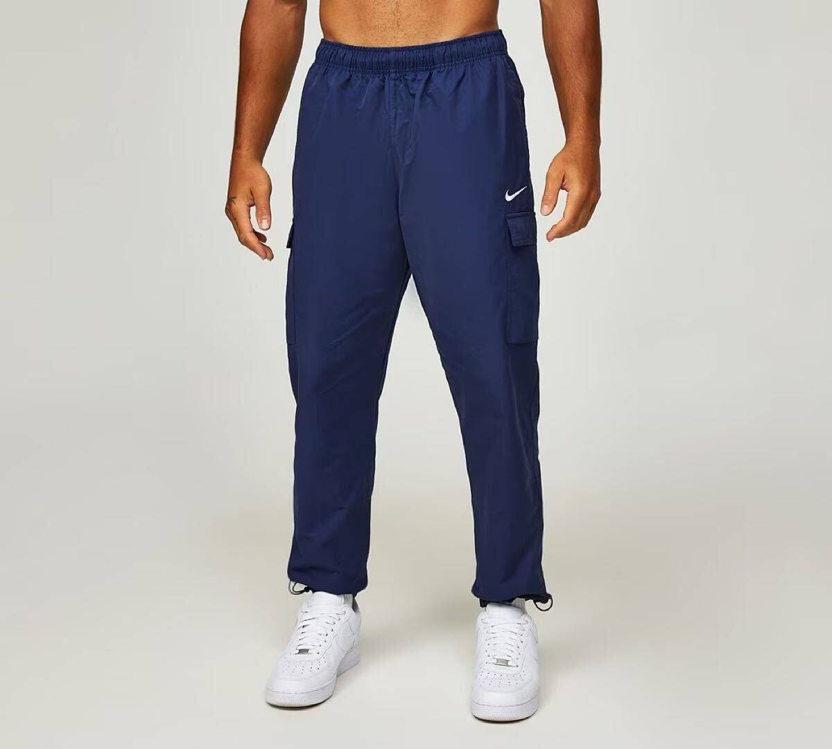 US M 新品 ナイキ プレイ ウーブン カーゴ ジョガーパンツ ネイビー air play NIKE メンズ ウーブンパンツ拍卖