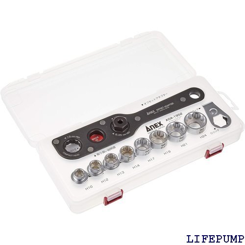 アネックス ANEX オフセットアダプター19 対辺1 回しに 狭所作業 ナット回し ネジ回し ストレート 工具 12748拍卖