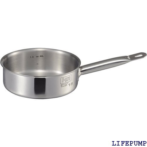 MTI IH F-PRO 浅型片手鍋 蓋無 目盛付 30cm 14149拍卖