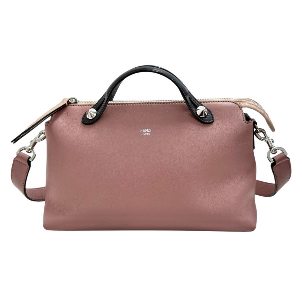 FENDI/フェンディ バイザウェイ ミディアム 8BL124 2WAY ショルダーバッグ レザー ピンク系 レディース拍卖