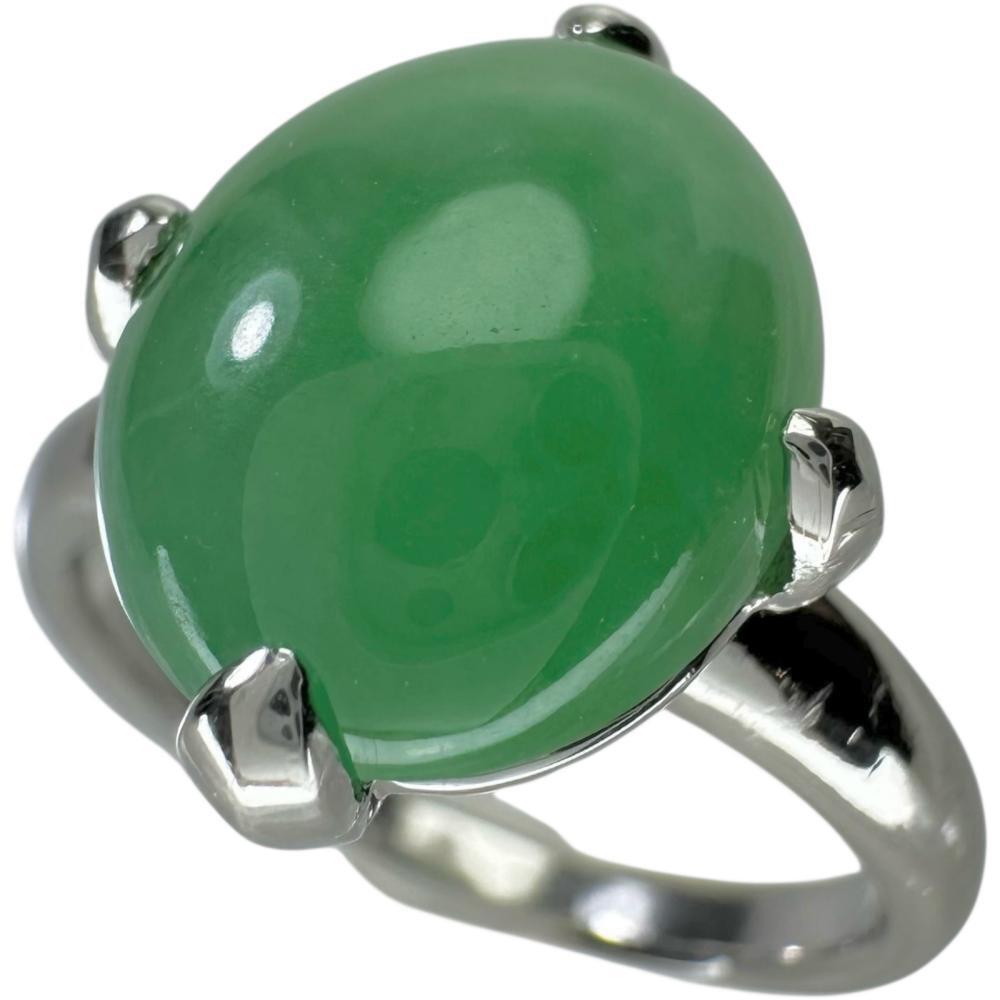 16号 ヒスイ 7.77ct リング・指輪 Pt900プラチナ 9.4g レディース拍卖