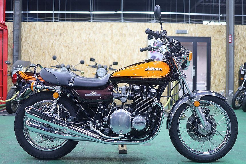 昭和50年3月登録/Z2/750RS/フルレストア済み/新車再生車/パウダーコート/火の玉カラー/ショートピッチ/超極上/エンジンフルOH済/マッチング拍卖