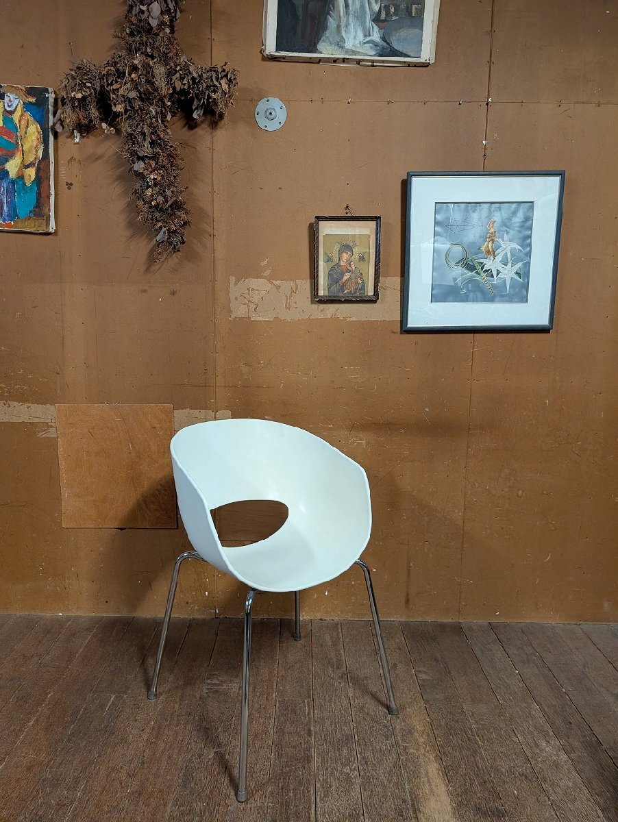 シンテシ社 イタリア オービットラージ エッグチェア スペースエイジ ミッドセンチュリー ホワイト Sintesi Orbit Large Space Age Chair拍卖