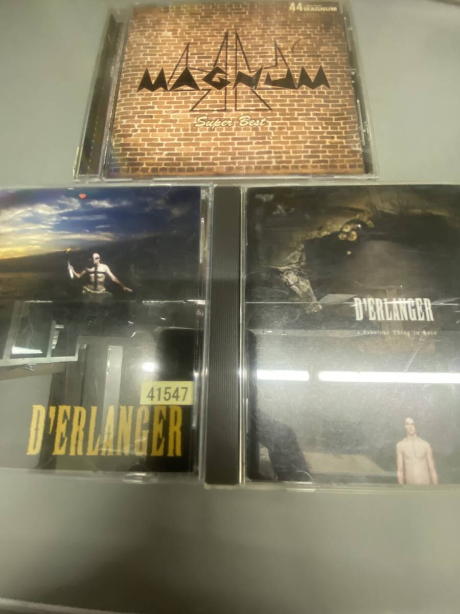44 マグナム (44 MAGNUM)ベストアルバム CD スーパーベスト レンタルアップ品+D'ERLANGER (デランジェ)アルバム CD 計3枚拍卖