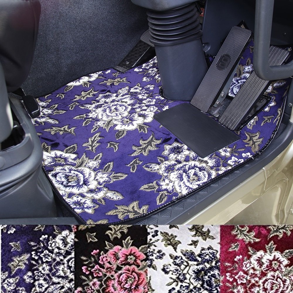 トラック用品 金華山 マドンナ フロアマット ワインパープル 運転席のみ スーパーキャリー H30/05~【送料800円】拍卖