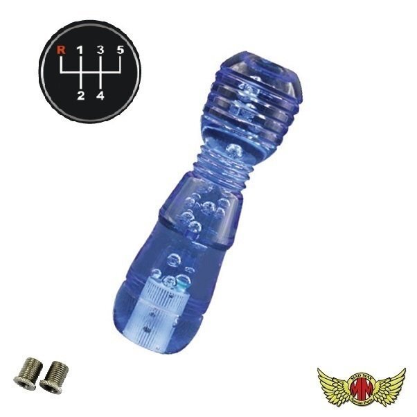 MADMAX トラック用品 DENMAシフトノブ 泡 150mm ブルー いすゞ 07エルフ用/変換アダプター付【送料800円】拍卖