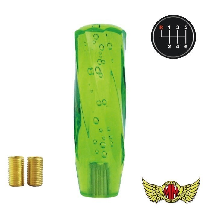 MADMAX トラック用品 ツイスト シフトノブ 泡 150mm グリーン UD ビックサム用/変換アダプター付【送料800円】拍卖