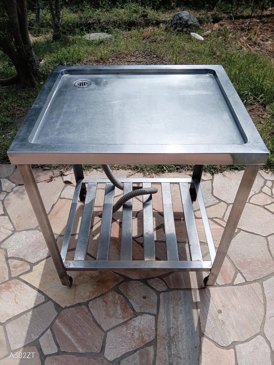 8000円〜★業務用 水切り ステンレス 作業台 70×60×80拍卖