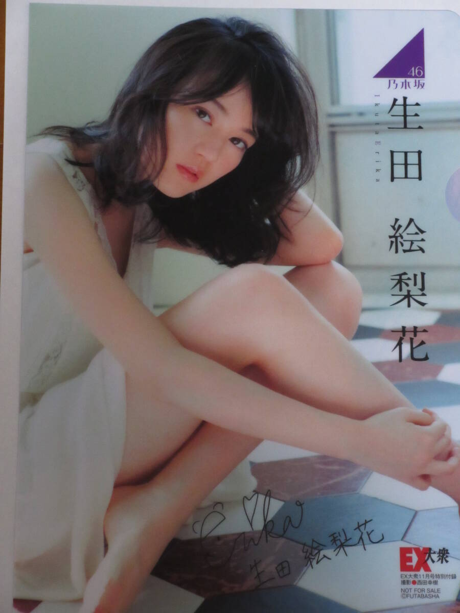 ◆即決◆ 元乃木坂46 生田絵梨花 両面クリアファイル ② ★サイン入り★拍卖