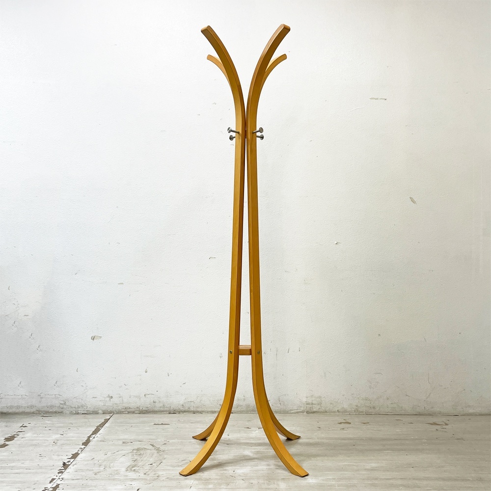 ● 北欧モダンスタイル プライウッド コートハンガー ハンガーラック ポールハンガー 曲げ木 帽子掛け アクタス ACTUS取扱拍卖