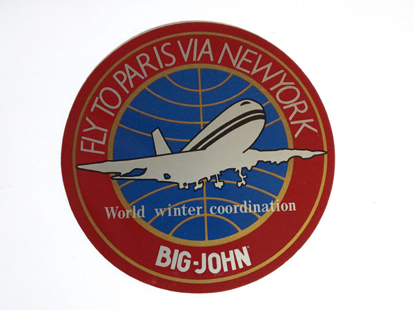 販促品♪新品♪【BIG JOHN】ビッグジョン ステッカー FLY (丸型)1枚拍卖