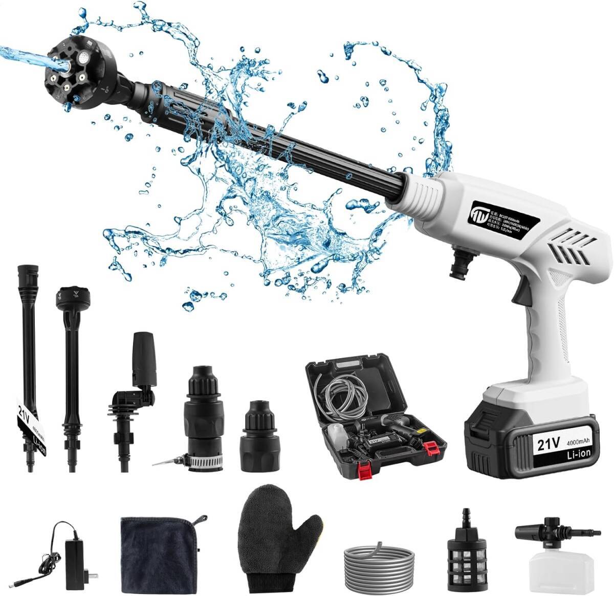 高圧洗浄機 コードレス 充電式 家庭用 洗車拍卖