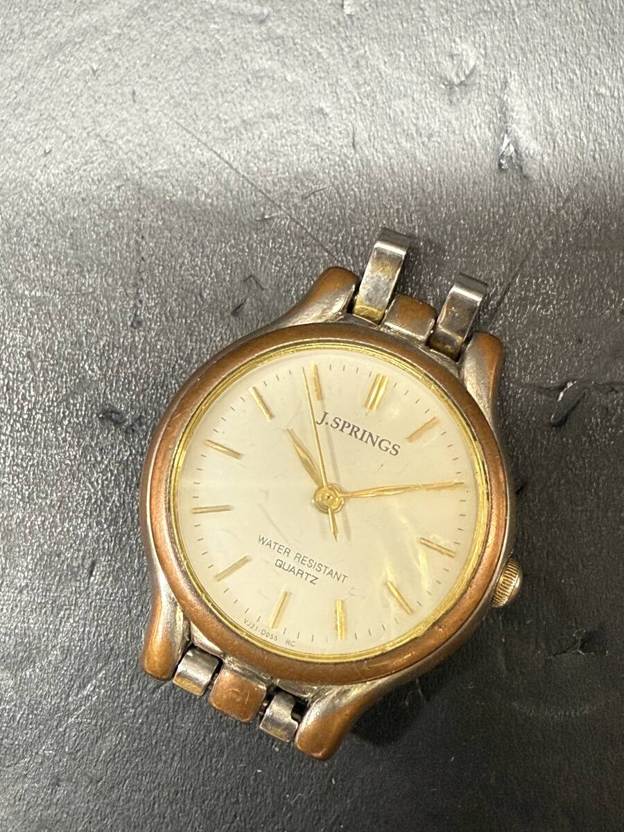 ★コレクター必見 J.SPRINGS QUARTZ 腕時計 トップのみ ベルト無し ジャンク 現状品 アクセサリー コレクション To736拍卖